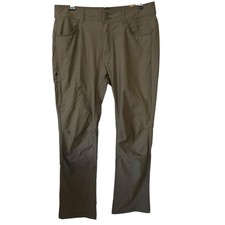 NWT Prana Halle Pant II Sz 12 Straight Fit Slate Green Nylon Stretch Hiking 95