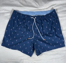 Bonobos Riviera Swim Trunks Marlin Fish Print 5  Inseam Men  s XL Lined Blue