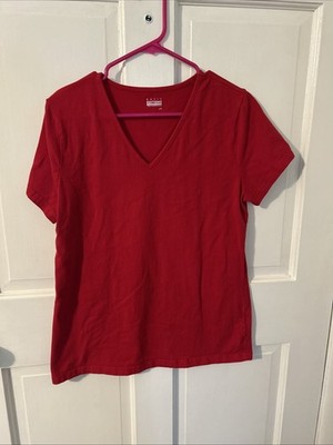 basic editions womens Blouse Size Large 