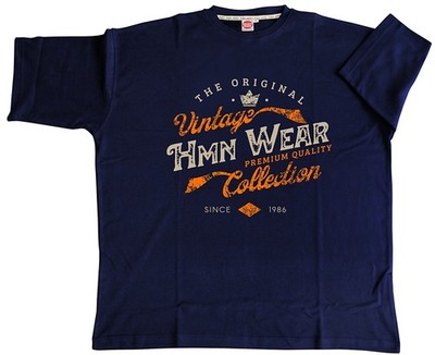 Übergrößen T-Shirt HONEYMOON Navy HMN Wear 6XL bis 15XL