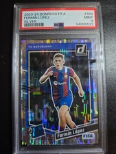 2023-24 Panini donruss fifa soccer silver /349-RC Fermin Lopez-PSA 9