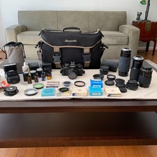 Minolta X-700 35mm Film Camera - Japan W/lots Of Extras Sold As Is Parts/Repair