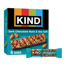 Healthy Snacks Bars, Dark Chocolate Nuts  Sea Salt, Gluten Free, Low Sugar, Hig