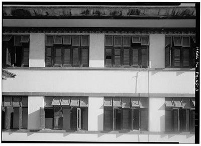 3. West elevation, second floor windows - Giorgetti, Eduardo, House, Ponce de