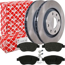 FEBI BREMSSCHEIBEN Ø266mm + BELÄGE VORNE passend für CITROEN XSARA N68 mit ESP
