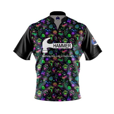 Personalized Name Hammer Mushroom Paradise Bowling Jersey Shirts All Size