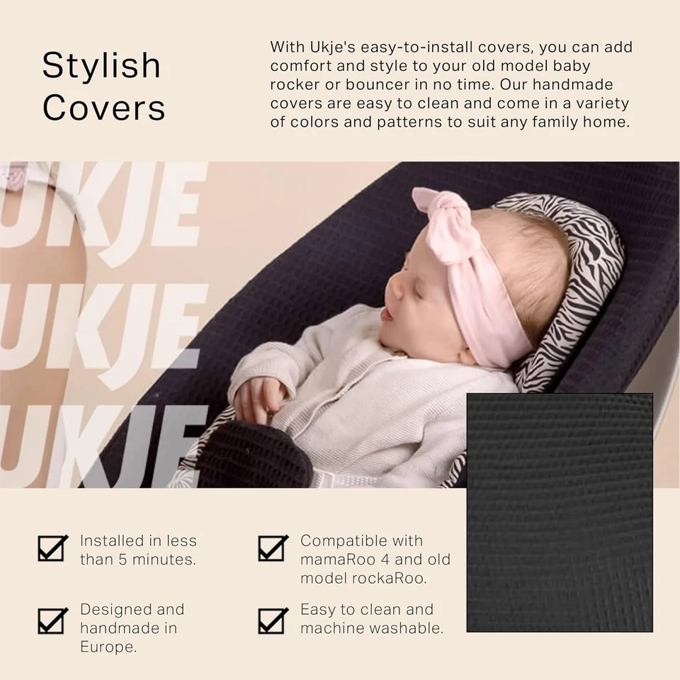 Ручной работы Baby Rocker чехол для 4moms mamaRoo 4 - стильное и гигиеничное решение - Изображение 4 из 4