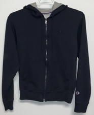 Champion Full Zip Hoodie Men's Small Blue