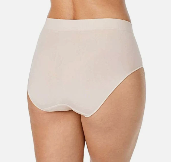 Carole Hochman Women’s 2-Pack Seamless Brief Full Coverage, White, XL - Image 2 of 2