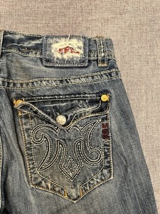 MEK Denim USA Oaxaca Bootcut Jeans Men’s 34x34 Distressed 