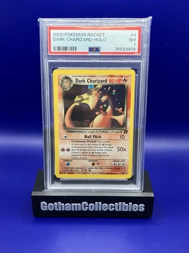 2000 Pokemon Rocket Dark Charizard Holo PSA 7 Near Mint Rare Card 4/82 Vintage