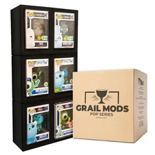 Grail Mods In Box Display Case for Funko Pops in Acrylic Stack Armor Shield