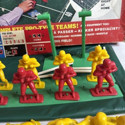 Vintage 1969 Pro Bowl Live Action Football - by Marx - COMPLETE
