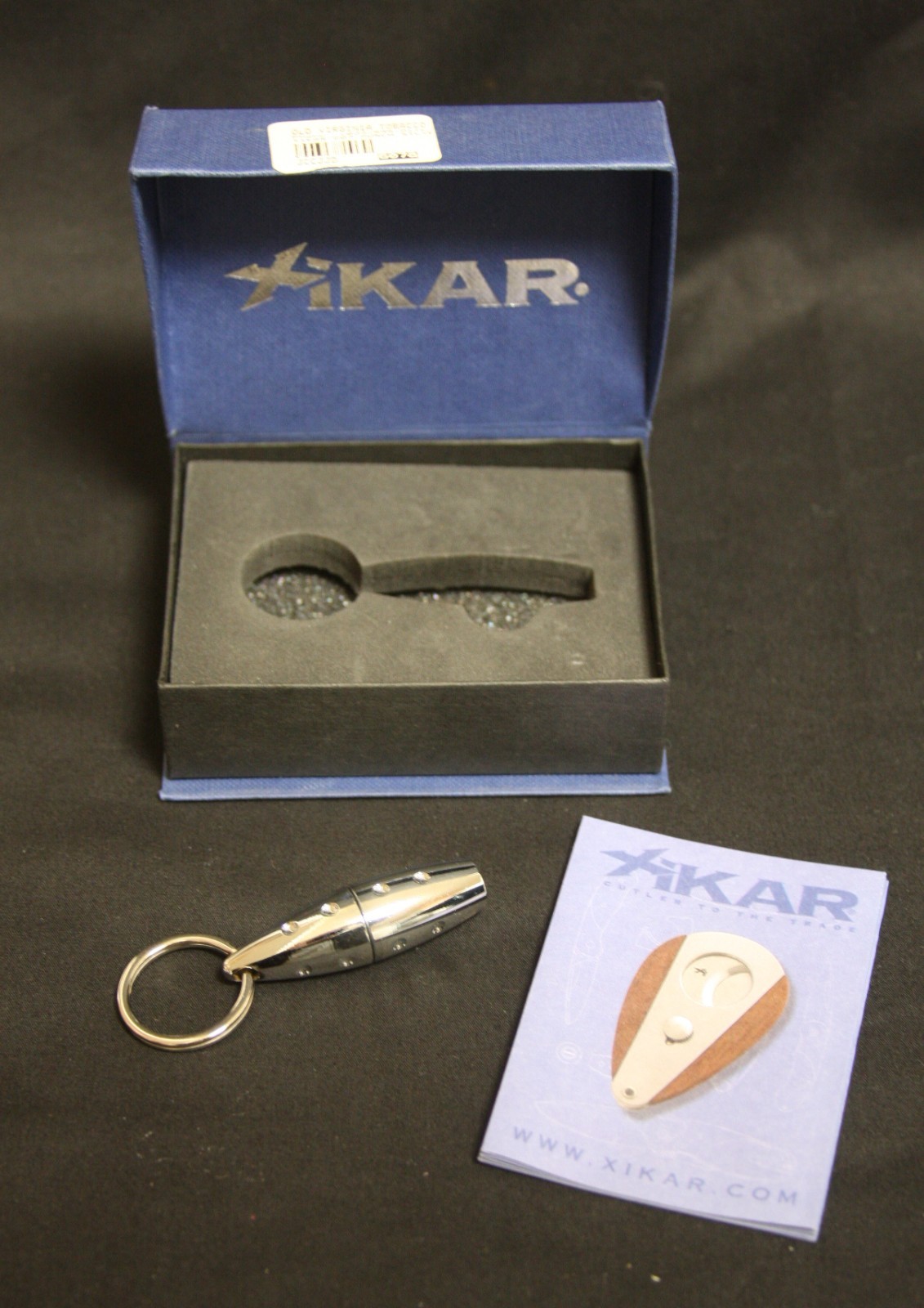XIKAR Cigar Punch Silver Old Virginia Tobacco w/box papers