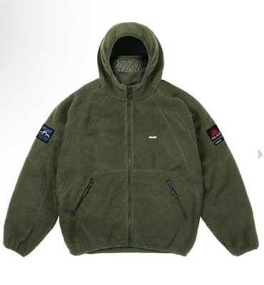 NEW Palace Getting Higher Therma Fleece Jacket Green Sz M 100 % Authentic