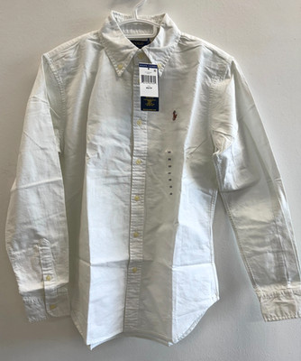 Polo Ralph Lauren Women s Classic Fit Oxford Shirt White XS NWT