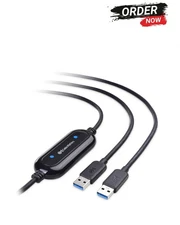 Cable Matters USB 3.0 Data Transfer Cable PC to PC for Windows, USB Transfer Cab