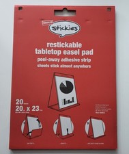 6 Pack Staples Stickies Table-Top Easel Pads 20x23" Lined Grid NEW Flipchart