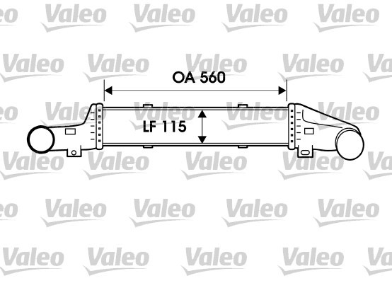 Échangeur air air Valeo 817907 intercooler de suralimentation pour réparation moteur turbo