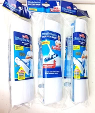 Mr. Clean Magic Eraser Blue White Roller Mop Head Refill SEALED Lot of 3 Refills