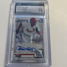 2020 Bowman Chrome John Torres Prospect Auto Autograph #CPA-JT Cardinals CSG 10