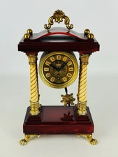 Schmid 8 Day Orologio Meccanico Pendolo Da Tavolo Anni ‘60