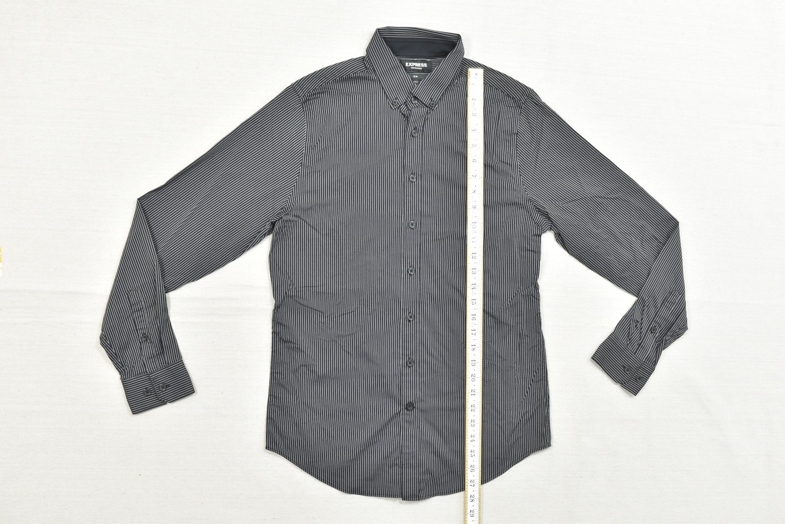 Express Performance Slim Black White Pinstripe Me… - image 4