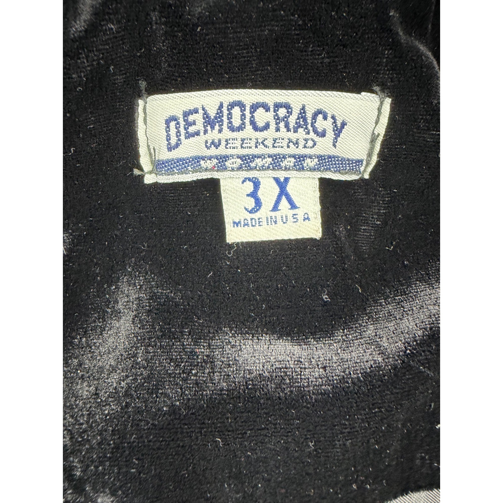 DEMOCRACY WEEKEND Patchwork Velvet Jacket Women's… - image 4