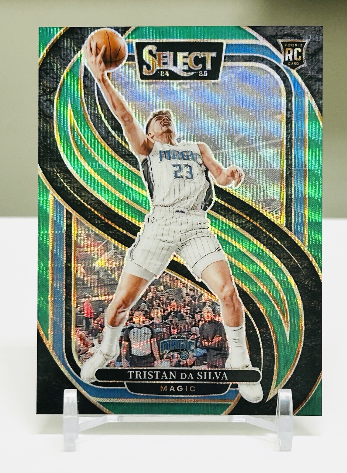2024-25 PANINI SELECT TRISTAN DA SILVA PREMIER GREEN WAVE FIRST #01/50 MAGIC RC