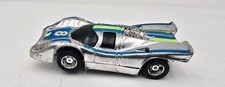Tyco Slot Car Chrome Blue 8 Porsche 917 Working.