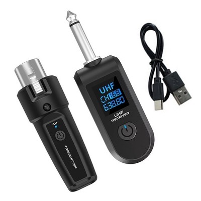 Wireless Audio Transmitter&Receiver XLR Adapter 30-50m Stable Transmission