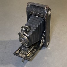 Vintage Eastman No 1A Autographic Kodak Jr Folding Bellows Camera Shutter Works