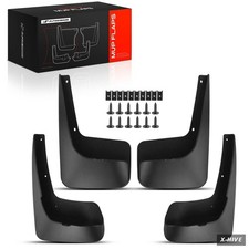 Mud Flaps Splash Guards A-premium No Drilling Required Accessories Black Pp 4 Mud Flaps Splash Guards A-premium No Drilling Required Accessories Black Pp 4