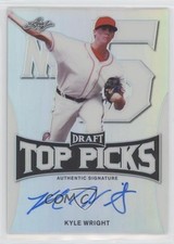 2017 Leaf Metal Draft Top Picks Auto Kyle Wright #TP-KW1 Auto 08jk