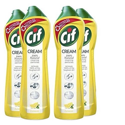 Cif Cream Cleaner Lemon 500ml - Pack of 4