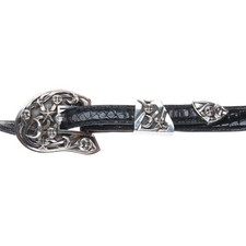 Barry Kieselstein Cord sterling silver moon  stars 3/4" ranger belt buckle set