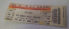 Kid Rock 2004 Concert Ticket Stub DTE Energy Music Theatre Aug 27 Pavilion EE18