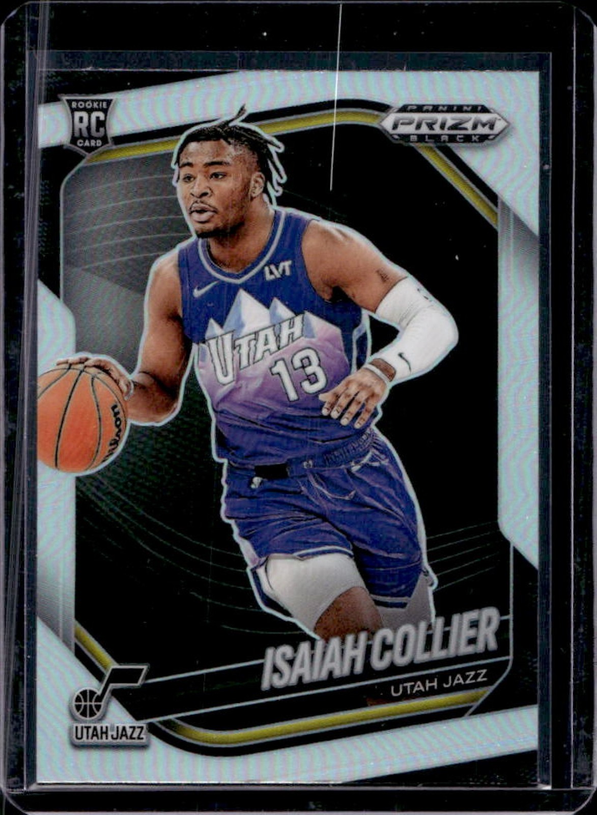 2024-25 Prizm Black Isaiah Collier RC Silver Prizm Rookie #32 Jazz
