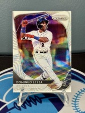 2020 Panini Prizm White Wave Prizm #10 Domingo Leyba RC - Arizona Diamondbacks