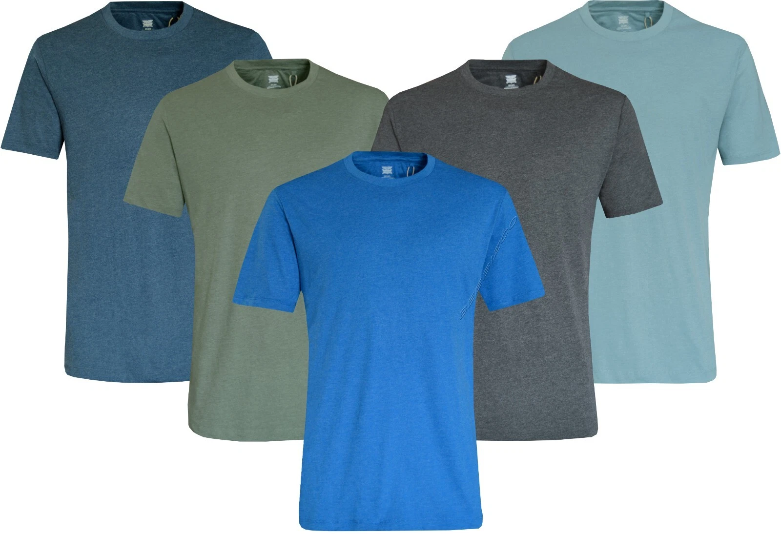 5 Pack T-shirts Short Sleeve Plain Crew Neck Top Classic Essential Tee Multipack
Opens in a new wind
