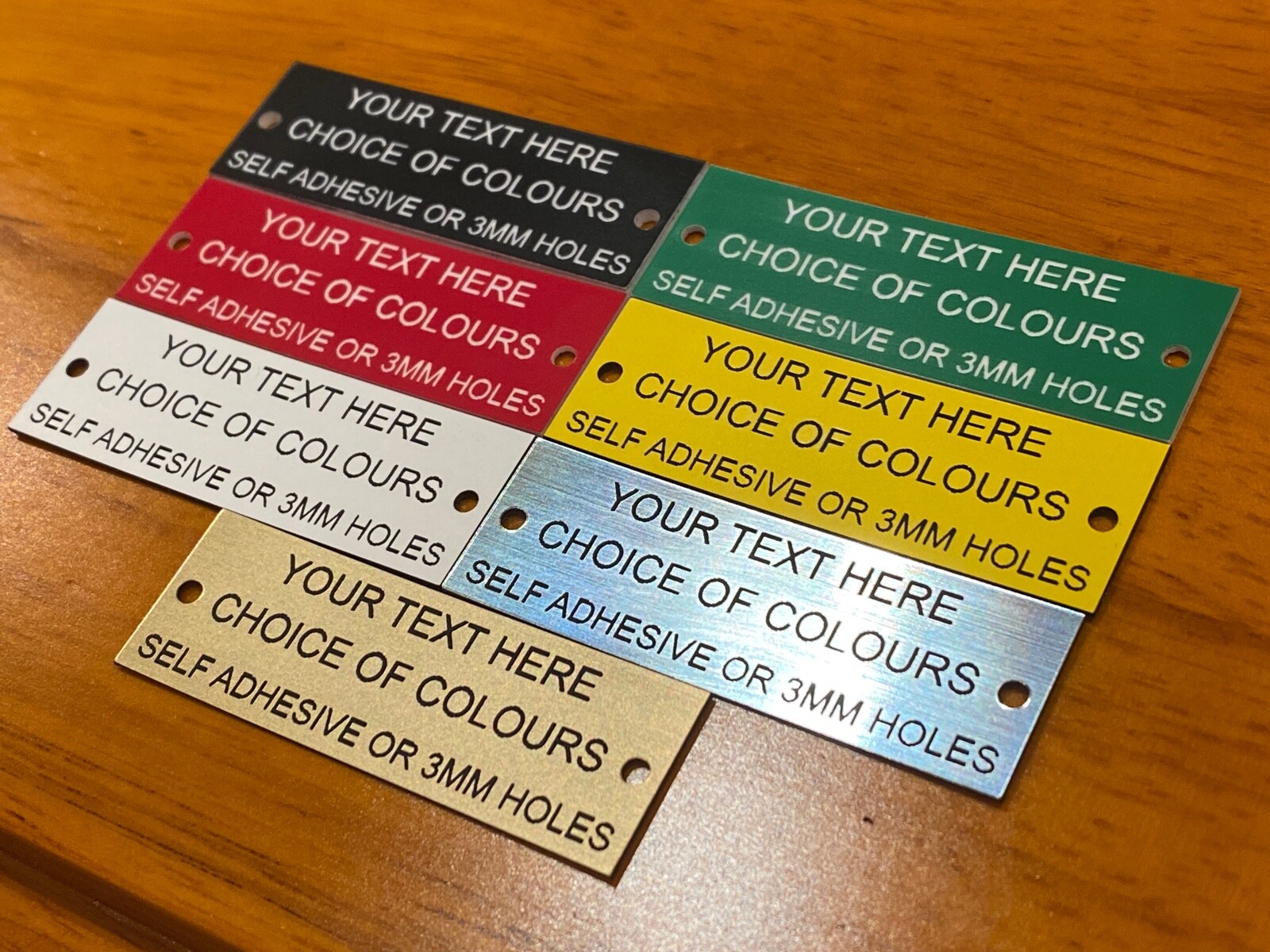 Machine Plaque Placards Name Plates Custom Made [1.5 Traffolyte ...