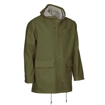 Elka Elements Regenjacke S-5XL Angeljacke Anglerjacke Wasserdicht PU/PVC