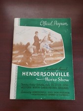 Seventeenth Annual Hendersonville Horse Show 1956 Official Program