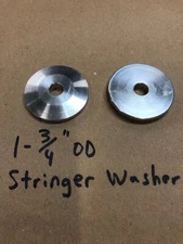 Aluminum Med. Stringer Washer for 3/8 or 10mm Screw. 1- 3/4" OD Racing Body, PKG