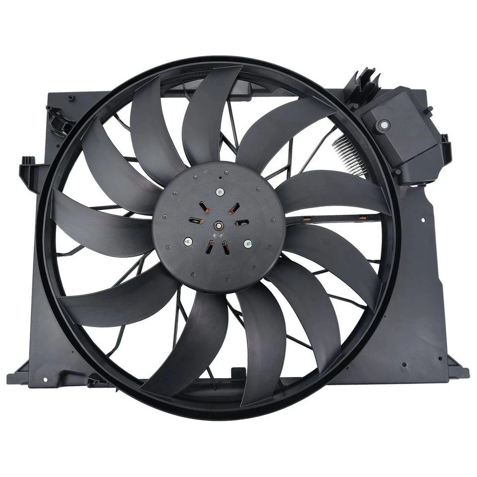Conjunto de ventilador de refrigeración del radiador para Mercedes-Benz SL63 SL65 AMG SL600 CL600 S500 Foto 3 de 4
