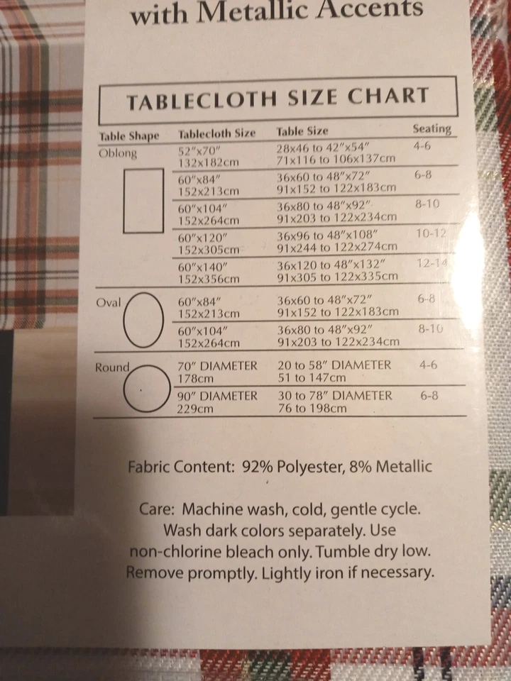 Mantel tejido a cuadros Folke con detalles metálicos Foto 4 de 4