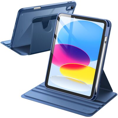 Rotating Case for iPad (A16) 11th/10th Generation (2025/2022) with Pencil Holder