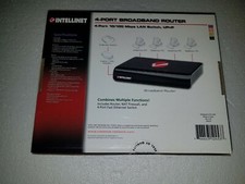  New Intellinet 4-Port Broadband Router Model Number 524537