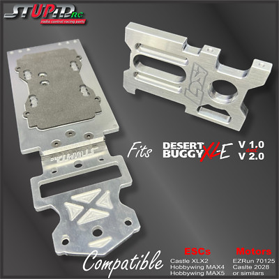 Losi DBXL-E 1.0 / 2.0 Motor Mount / ESC Plate fits MAX4 / EZRun 70125 StupidRC