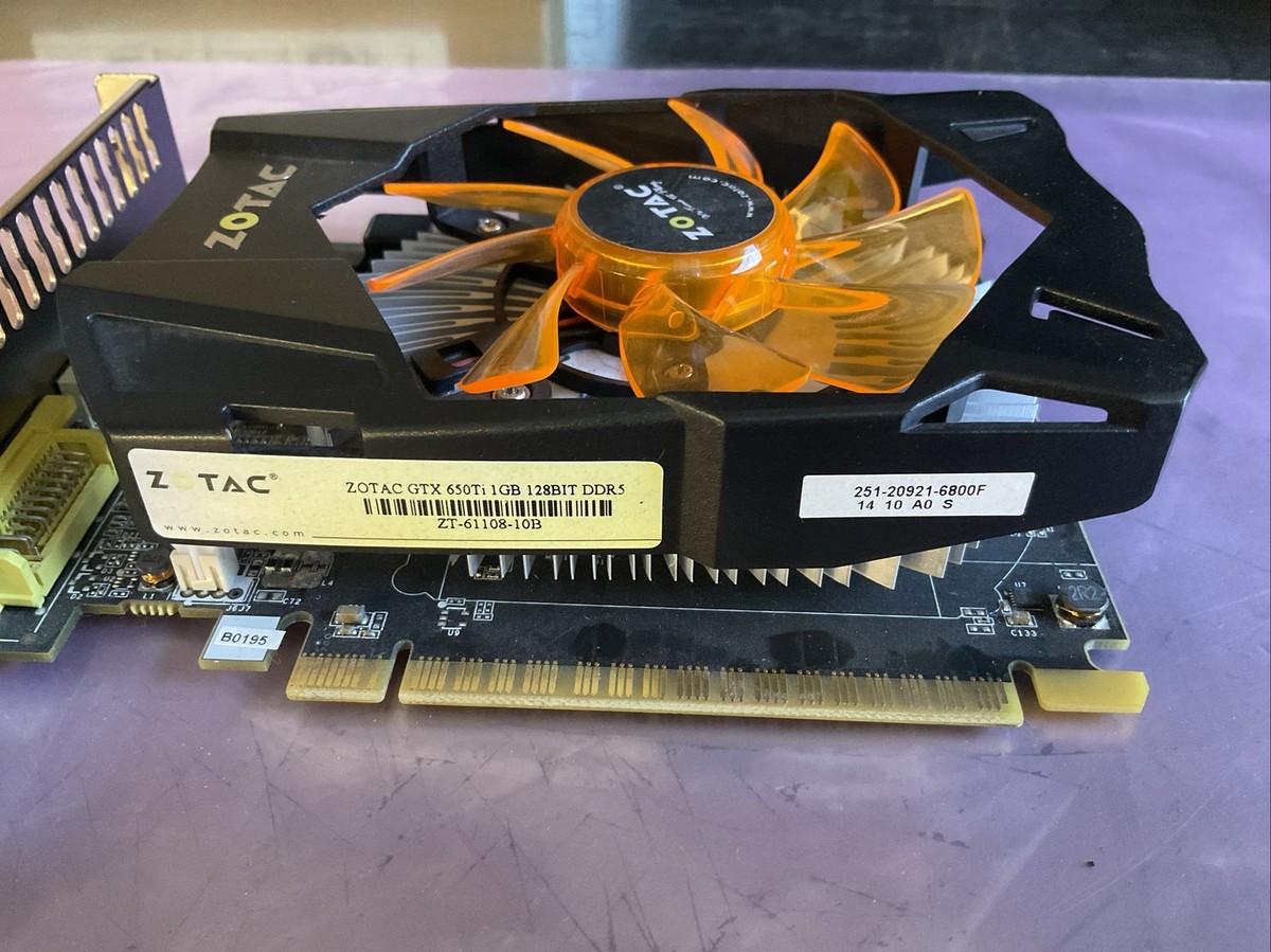 Zotac Nvidia GeForce GTX 650Ti 1GB 128BIT DDR5, PCI Express